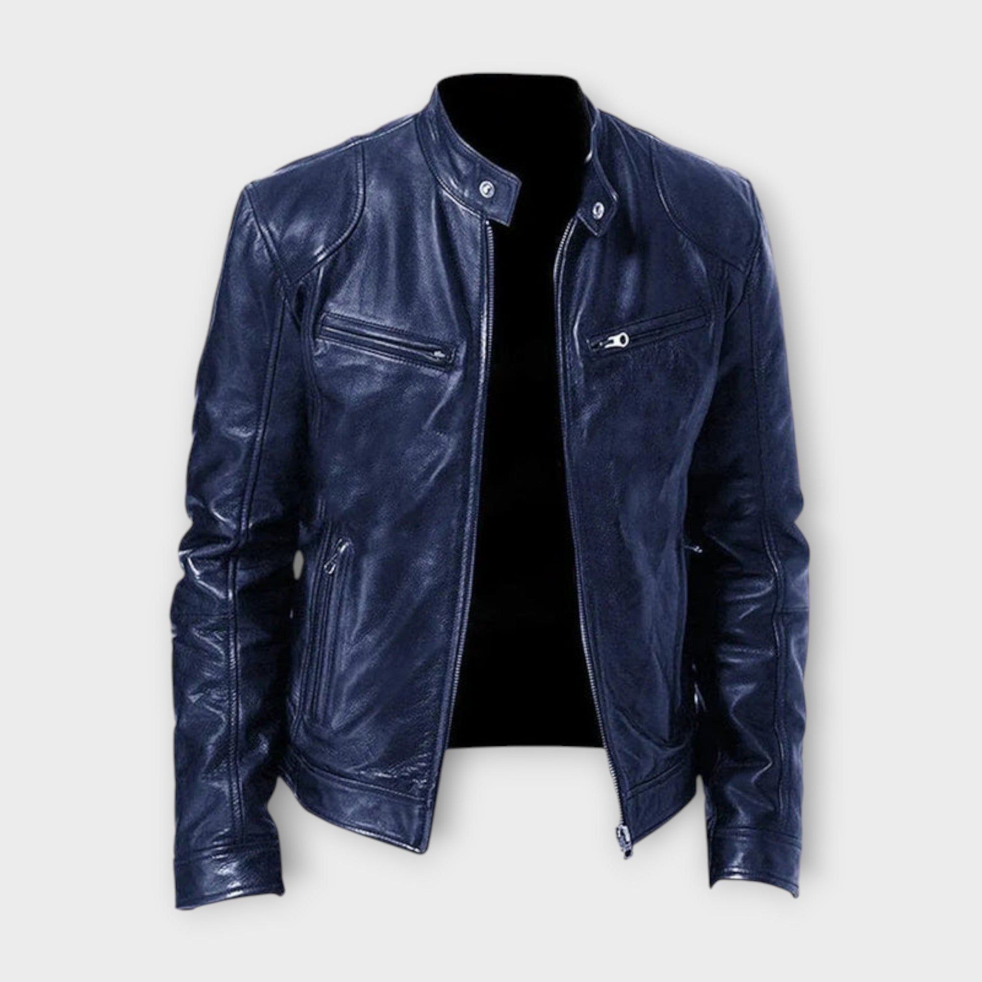 EBI | VESTE EN CUIR HAUT DE GAMME ÉLÉGANTE POUR HOMME