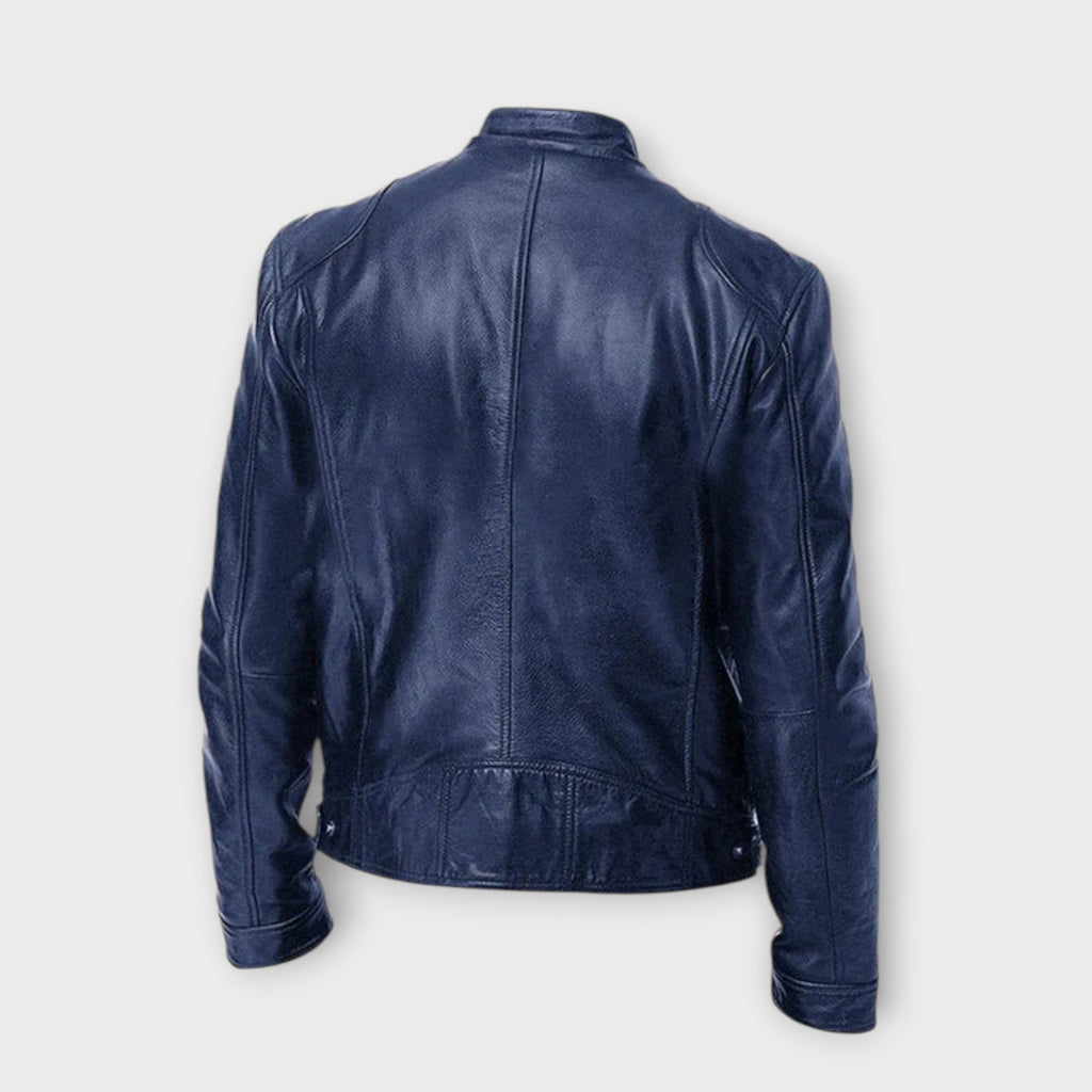 EBI | VESTE EN CUIR HAUT DE GAMME ÉLÉGANTE POUR HOMME