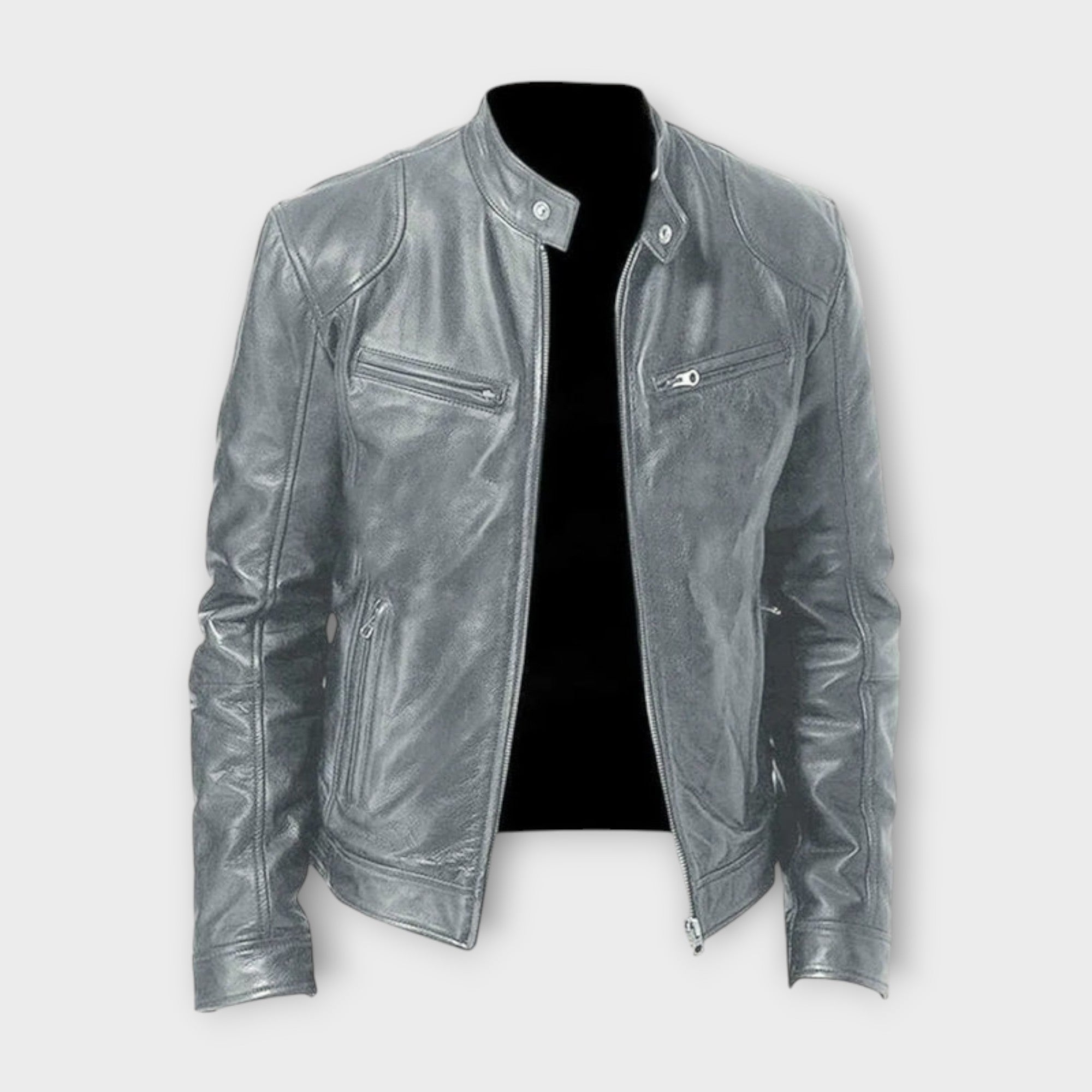 EBI | VESTE EN CUIR HAUT DE GAMME ÉLÉGANTE POUR HOMME