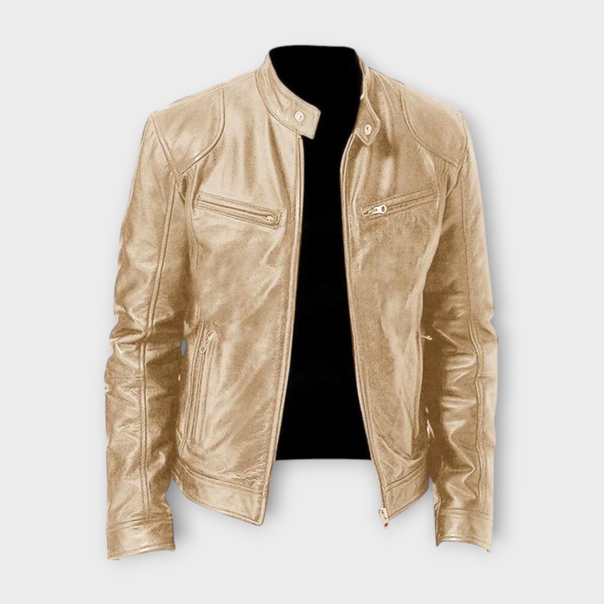 EBI | VESTE EN CUIR HAUT DE GAMME ÉLÉGANTE POUR HOMME
