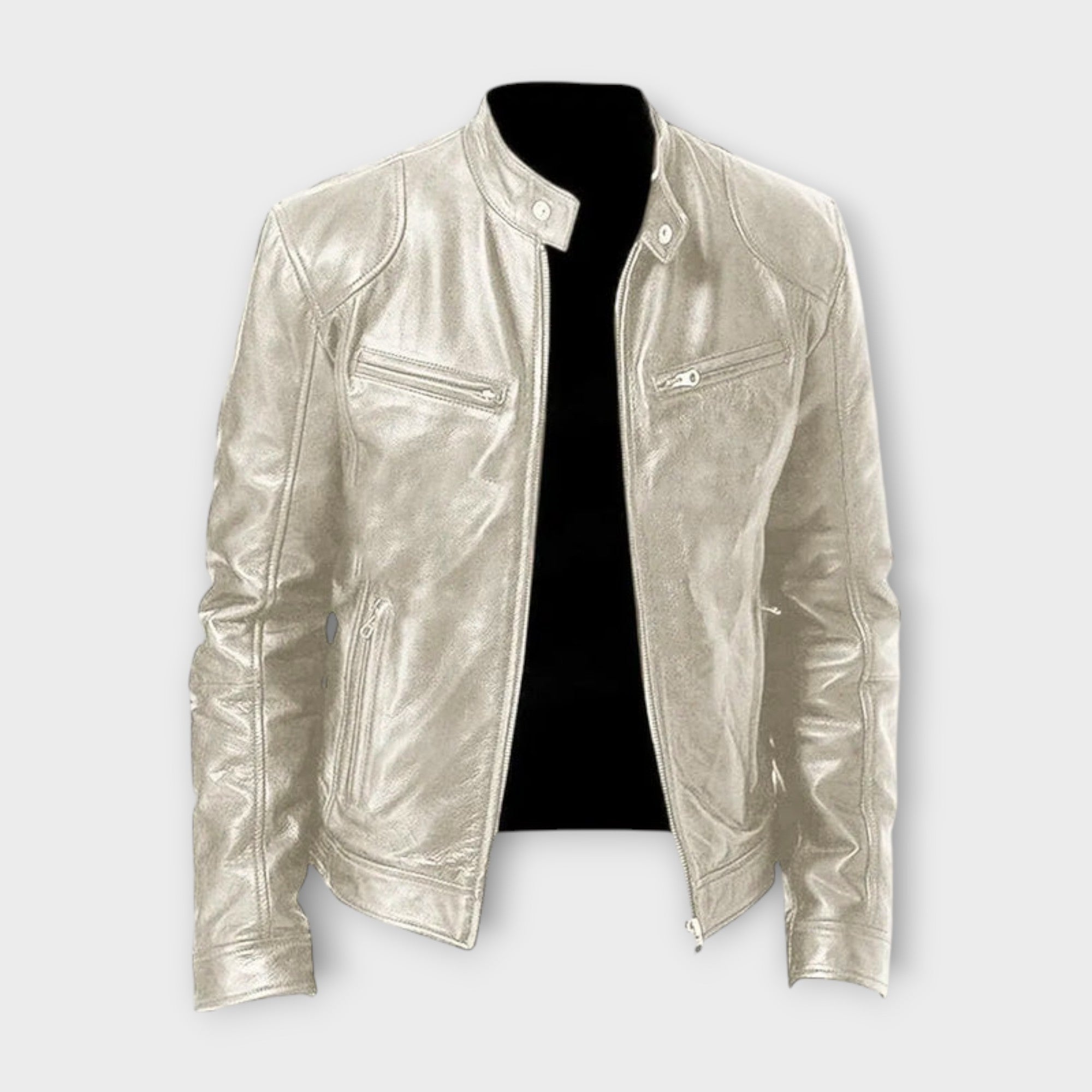 EBI | VESTE EN CUIR HAUT DE GAMME ÉLÉGANTE POUR HOMME