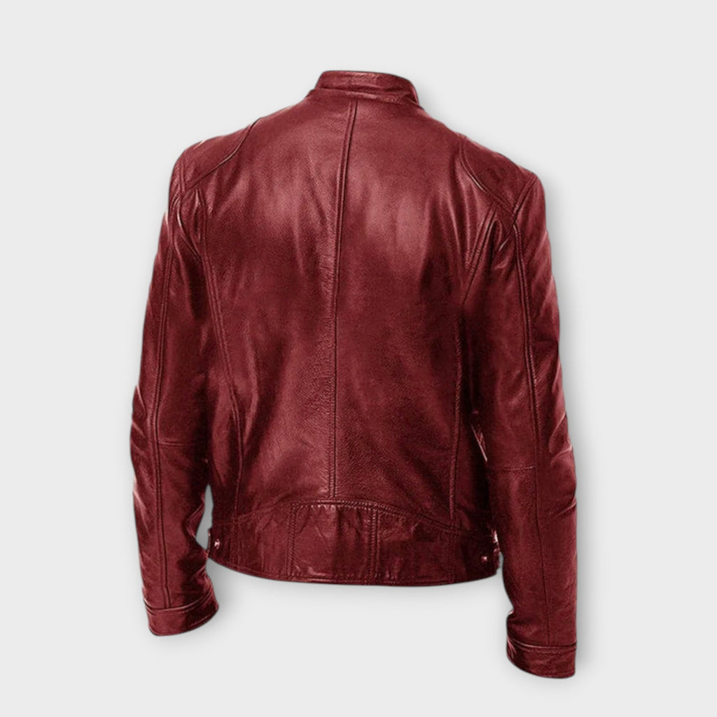 EBI | VESTE EN CUIR HAUT DE GAMME ÉLÉGANTE POUR HOMME