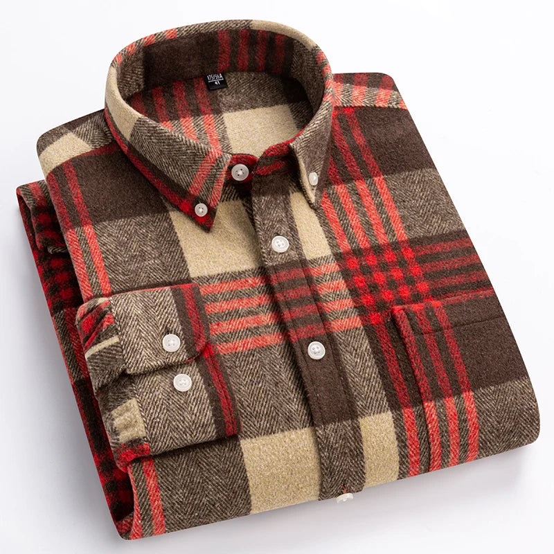 CHEMISE À CARREAUX POUR HOMME MODERNE