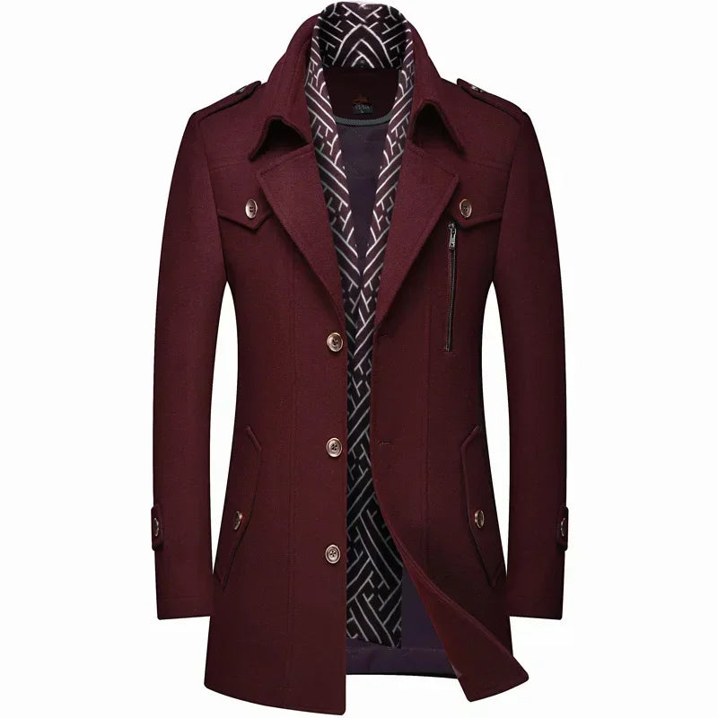 DAVID | MANTEAU D'HIVER EN LAINE POUR HOMME