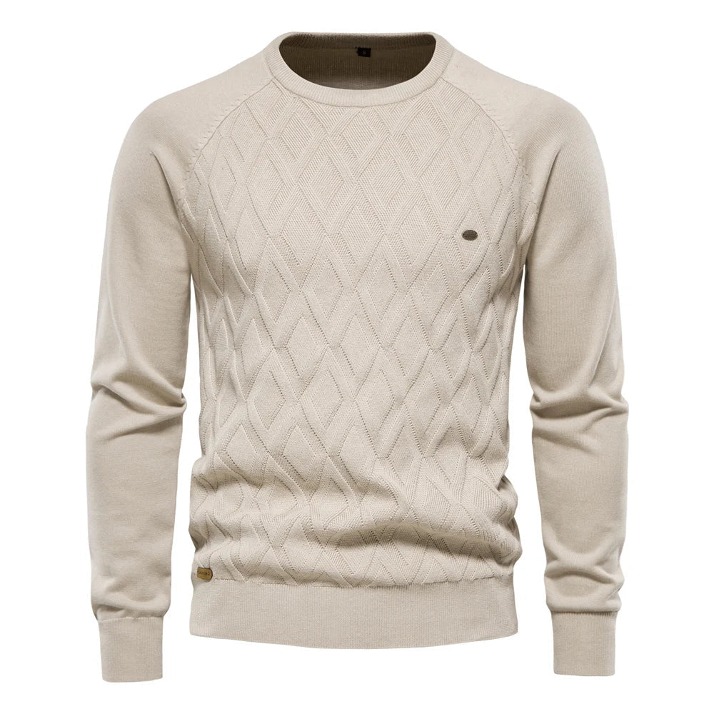 Théodore | Pull homme à motif losanges