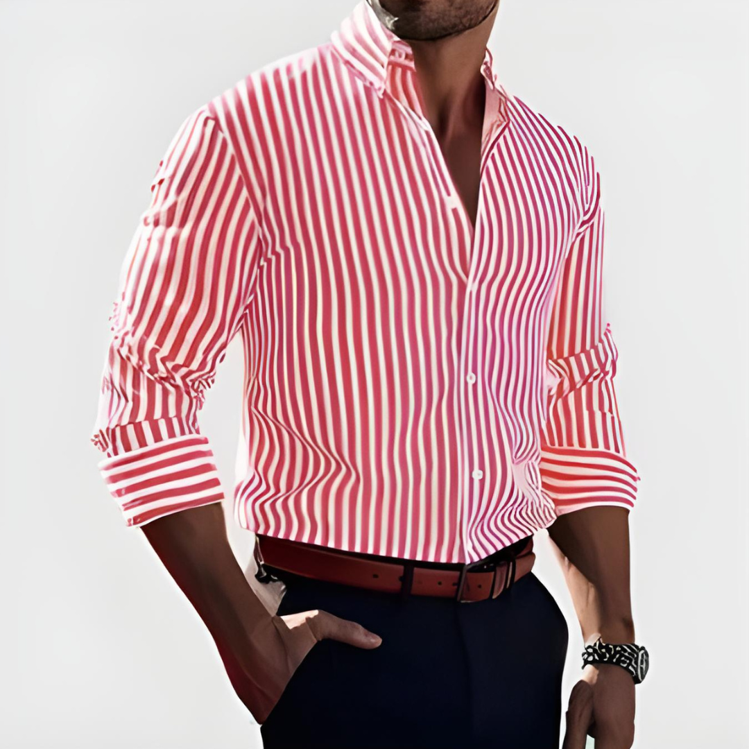 CHEMISE À RAYURES DÉCIDÉES