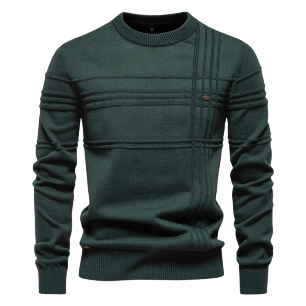Benoît | Pull homme élégant à motif à carreaux