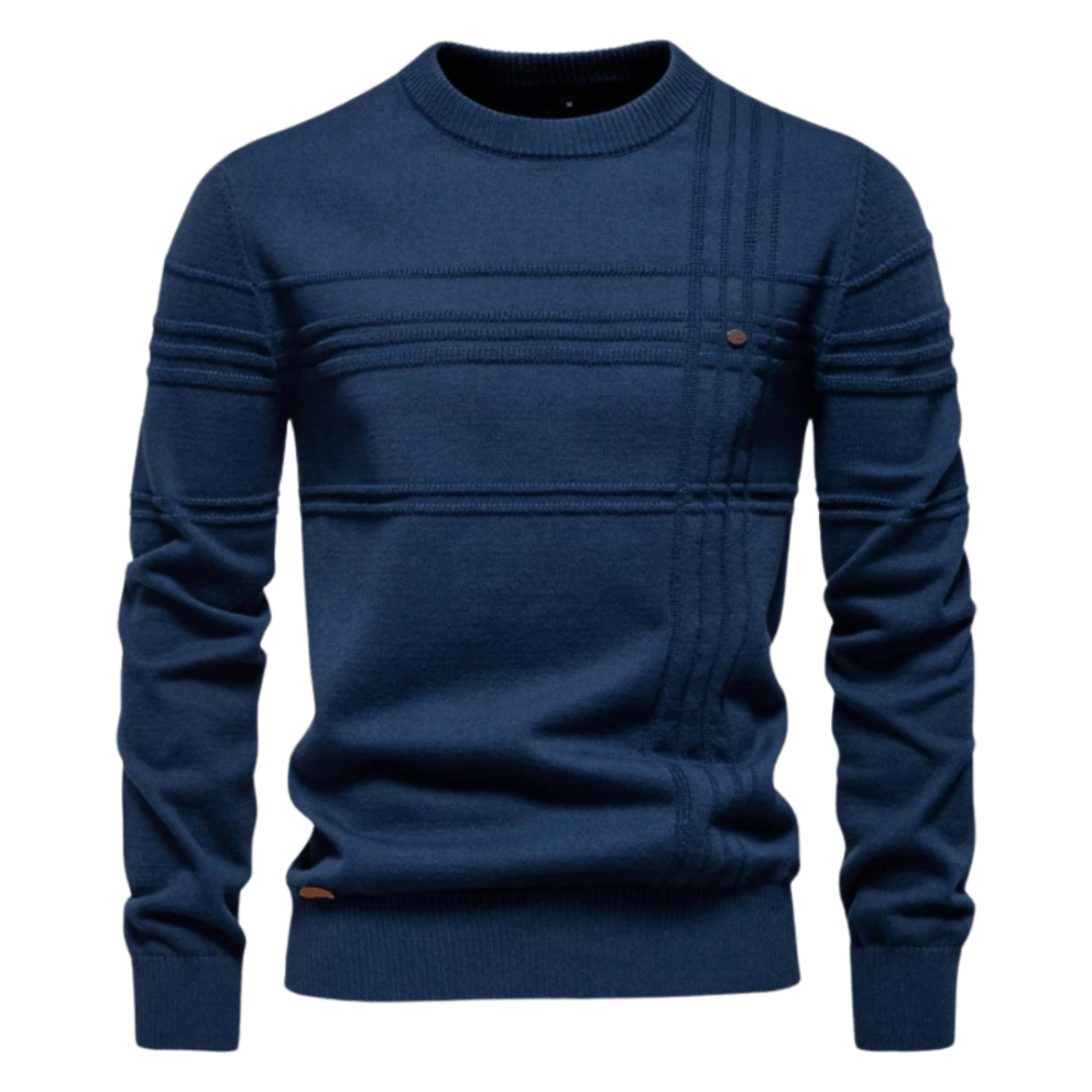 Benoît | Pull homme élégant à motif à carreaux