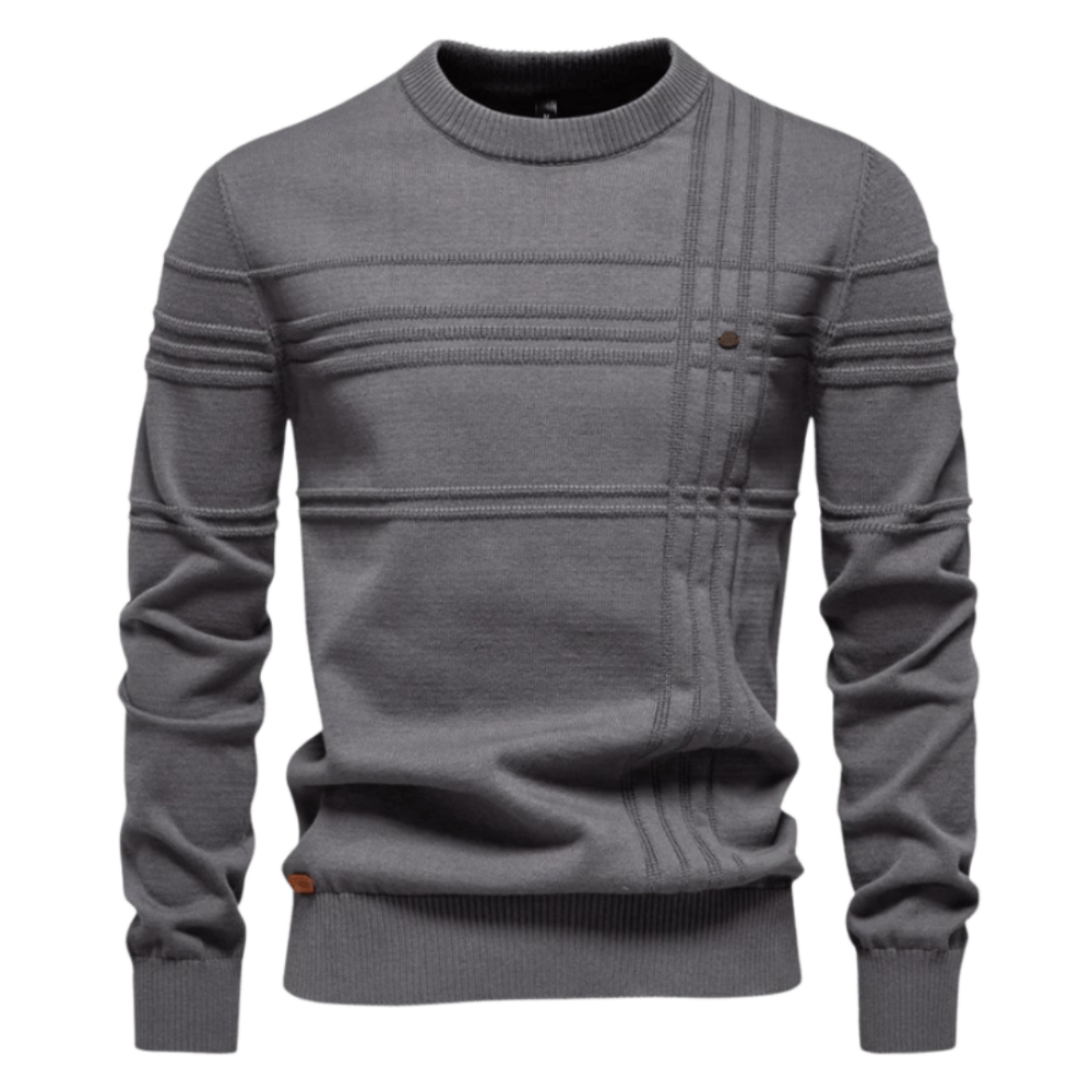 Benoît | Pull homme élégant à motif à carreaux