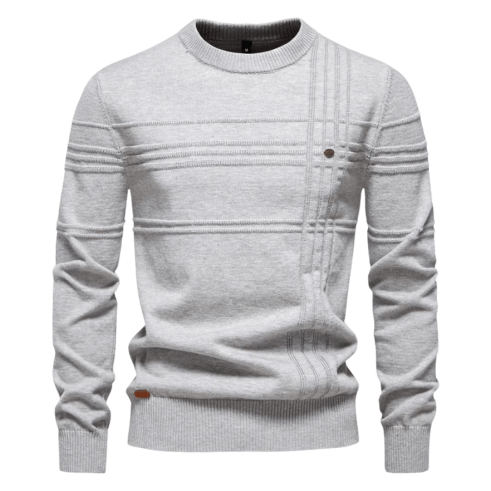 Benoît | Pull homme élégant à motif à carreaux
