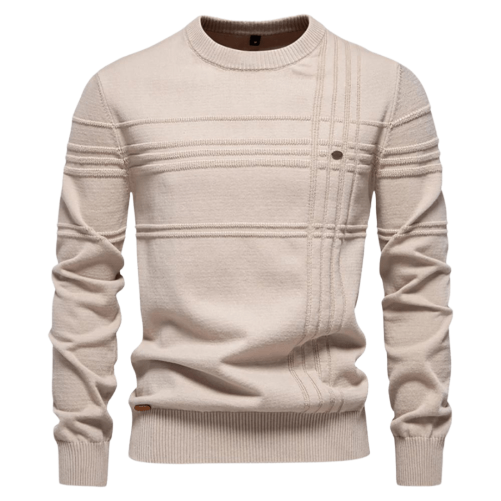 Benoît | Pull homme élégant à motif à carreaux