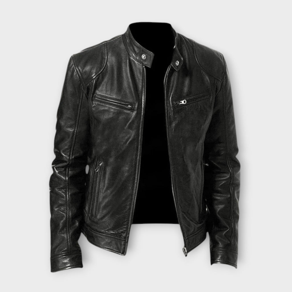 EBI | VESTE EN CUIR HAUT DE GAMME ÉLÉGANTE POUR HOMME