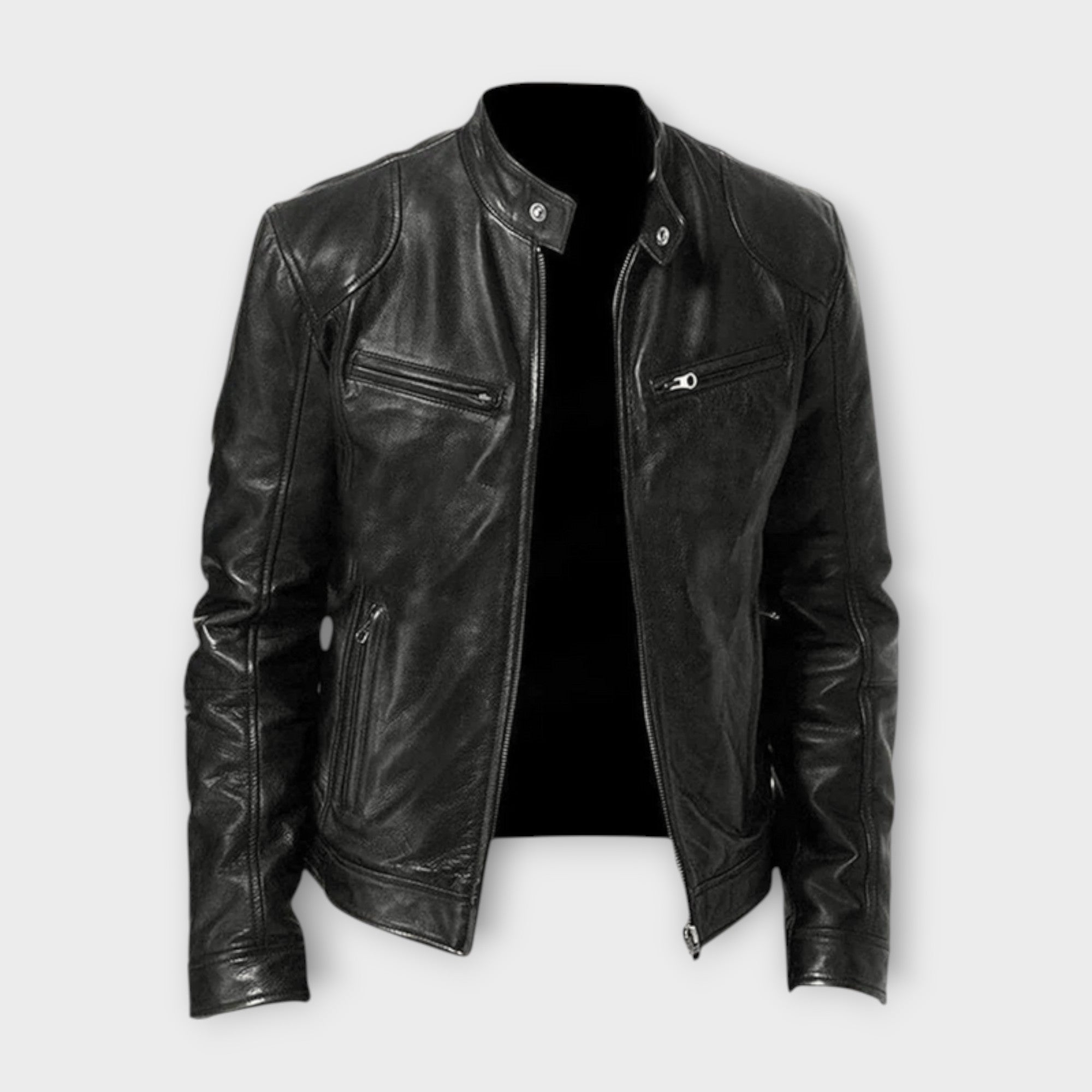 EBI | VESTE EN CUIR HAUT DE GAMME ÉLÉGANTE POUR HOMME