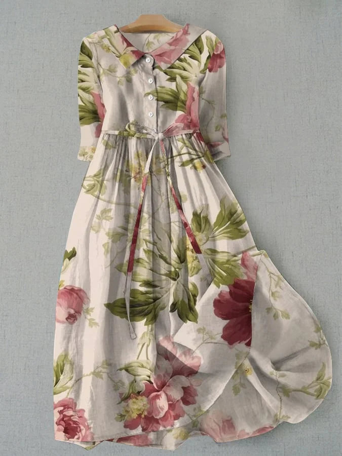 Vivienne | robe fleurie classique et élégante