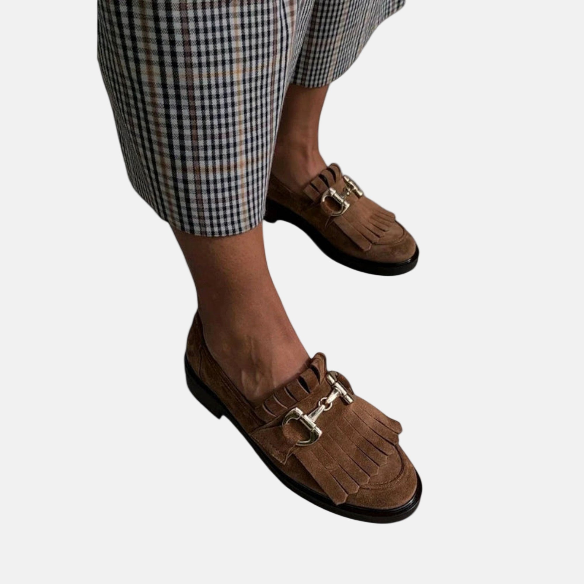Lara - Mocassin marron à bout arrondi