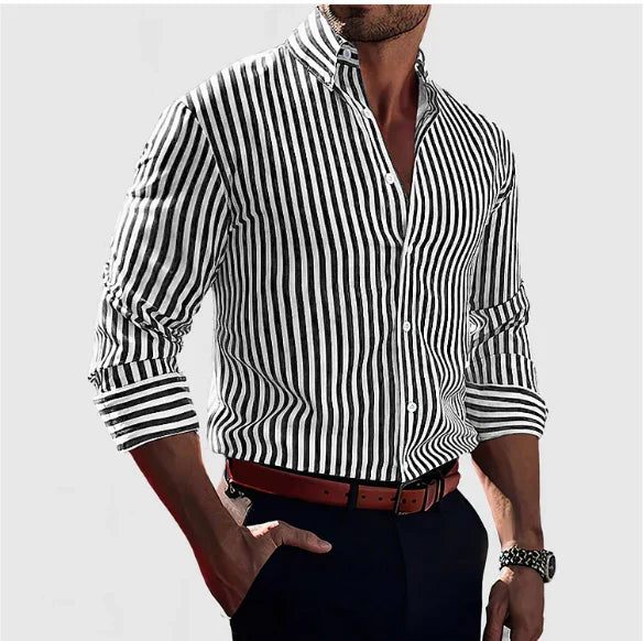 CHEMISE À RAYURES DÉCIDÉES