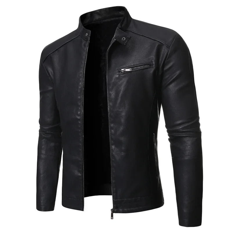 Élégante Veste En Cuir