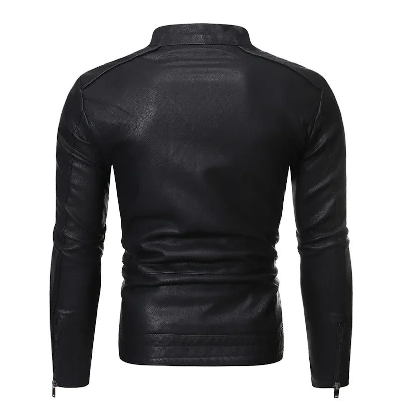 Élégante Veste En Cuir