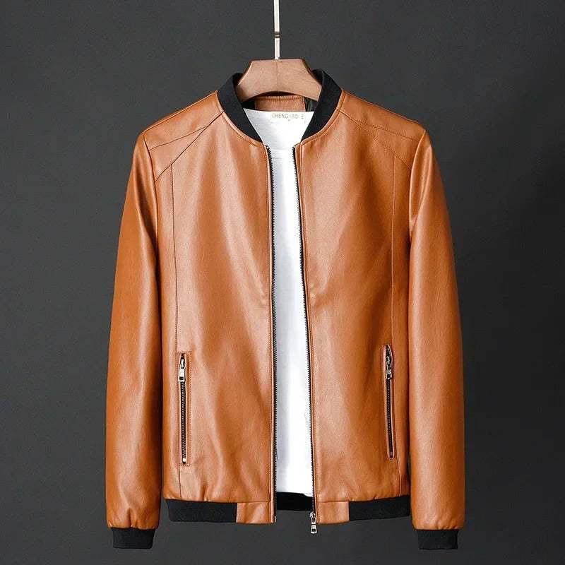 Veste en Cuir de Motard