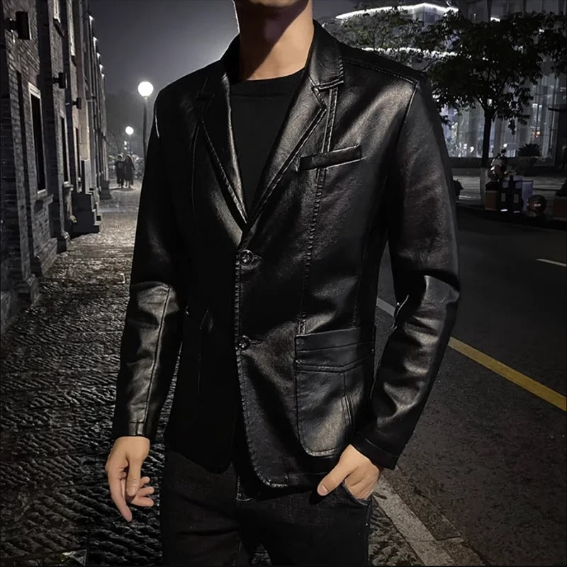 Veste en Cuir Business Casual