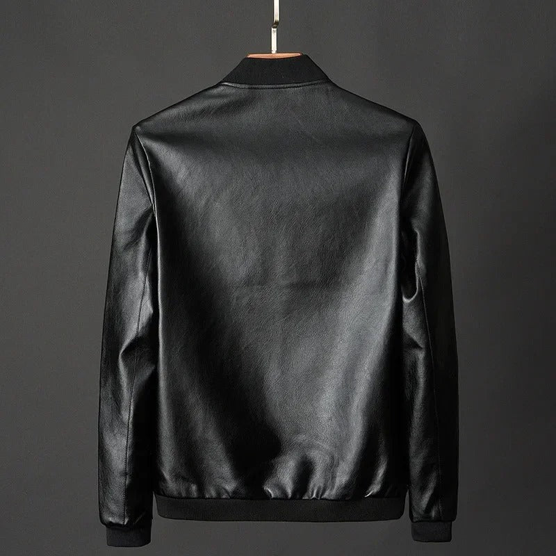 Veste en Cuir de Motard