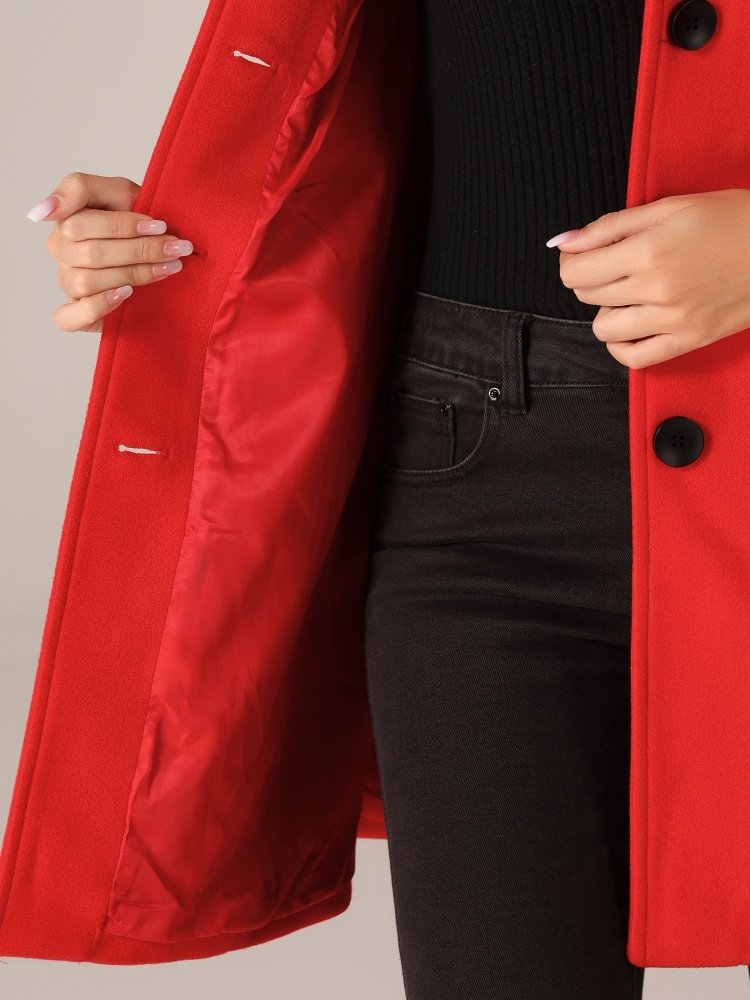Hélène | Manteau d'hiver pour femme à un bouton