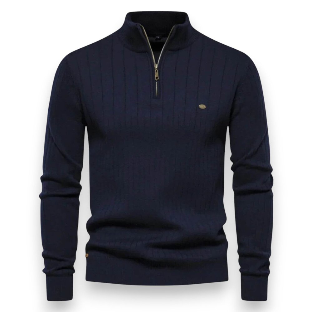 Frédéric | Pull homme à col zippé